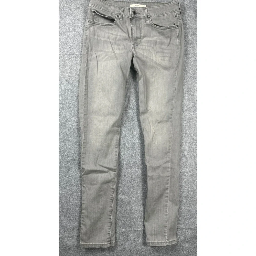 Levi Strauss 711 Skinny Jeans Mens‎ 30 Grey Denim Pants 711-0000